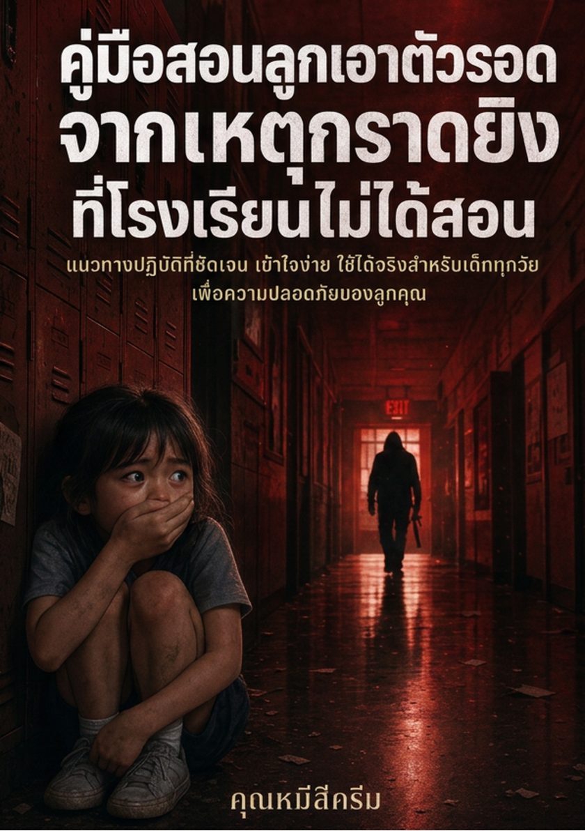 คู่มือสอนลูกเอาตัวรอดจากเหตุกราดยิง ที่โรงเรียนไม่ได้สอน — หน้าตัวอย่าง 1