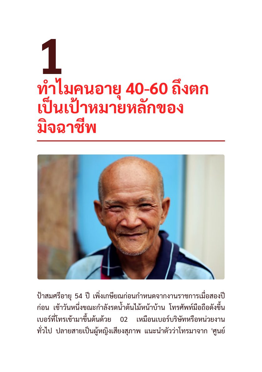 รู้ทันกลโกง Scammer ก่อนสายเกินแก้ — หน้าตัวอย่าง 3