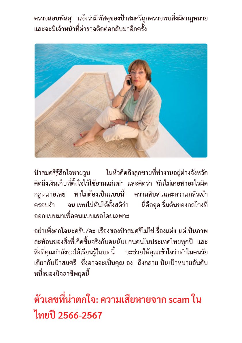 รู้ทันกลโกง Scammer ก่อนสายเกินแก้ — หน้าตัวอย่าง 4