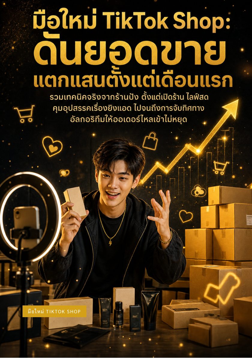 มือใหม่ TikTok Shop: ดันยอดขายแตกแสนตั้งแต่เดือนแรก — หน้าตัวอย่าง 1